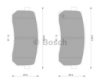 BOSCH 0 986 AB3 101 Brake Pad Set, disc brake